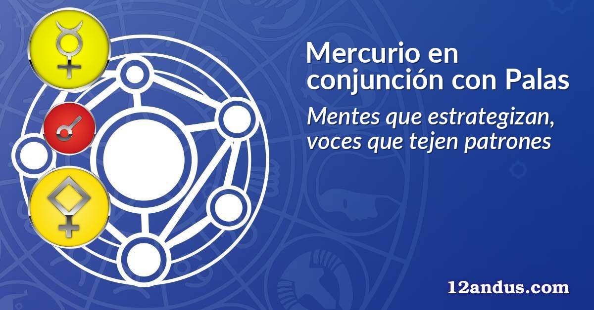 Mercurio en conjunción con Palas