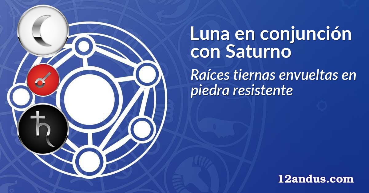 Luna en conjunción con Saturno