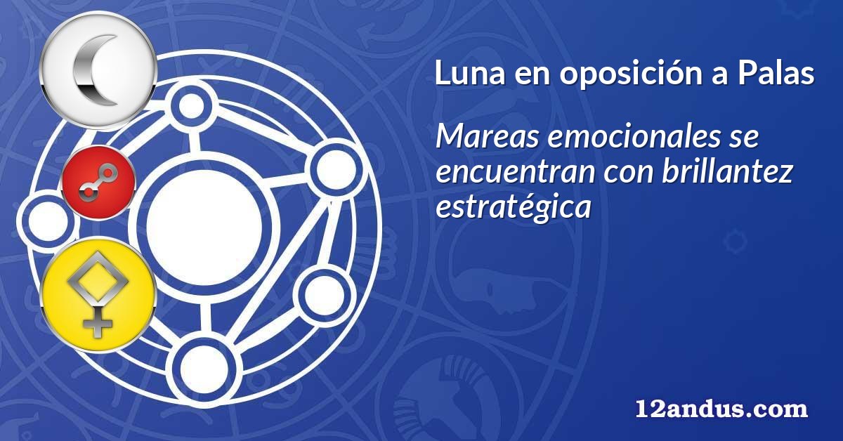 Luna en oposición a Palas