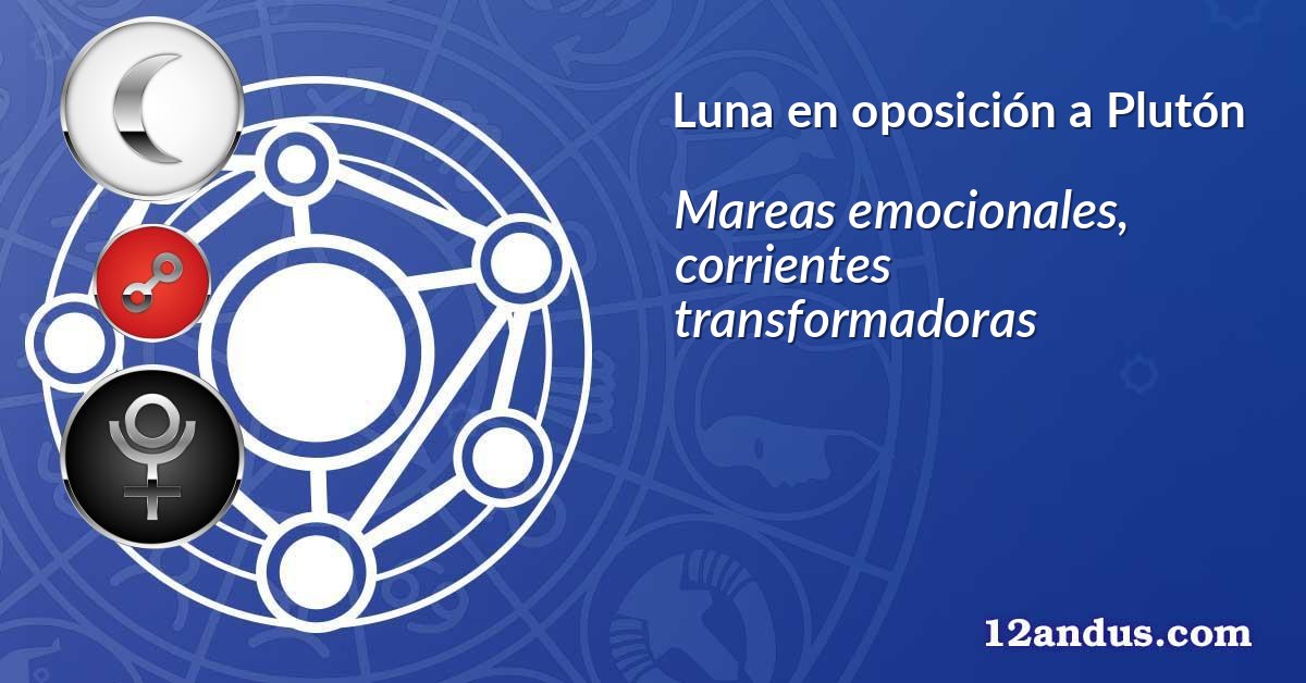 Luna en oposición a Plutón