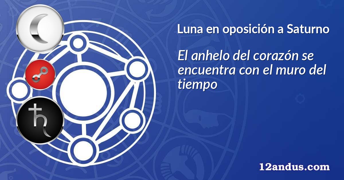 Luna en oposición a Saturno
