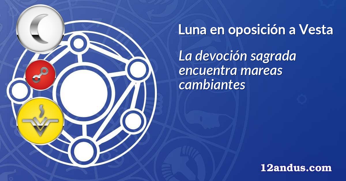 Luna en oposición a Vesta