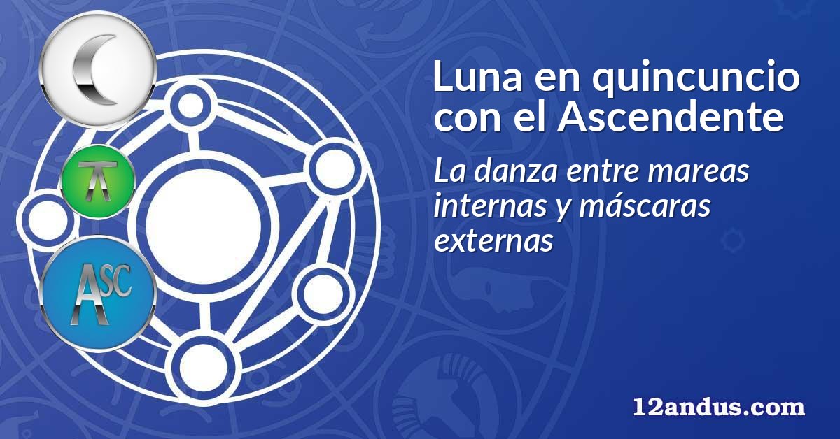 Luna en quincuncio con el Ascendente