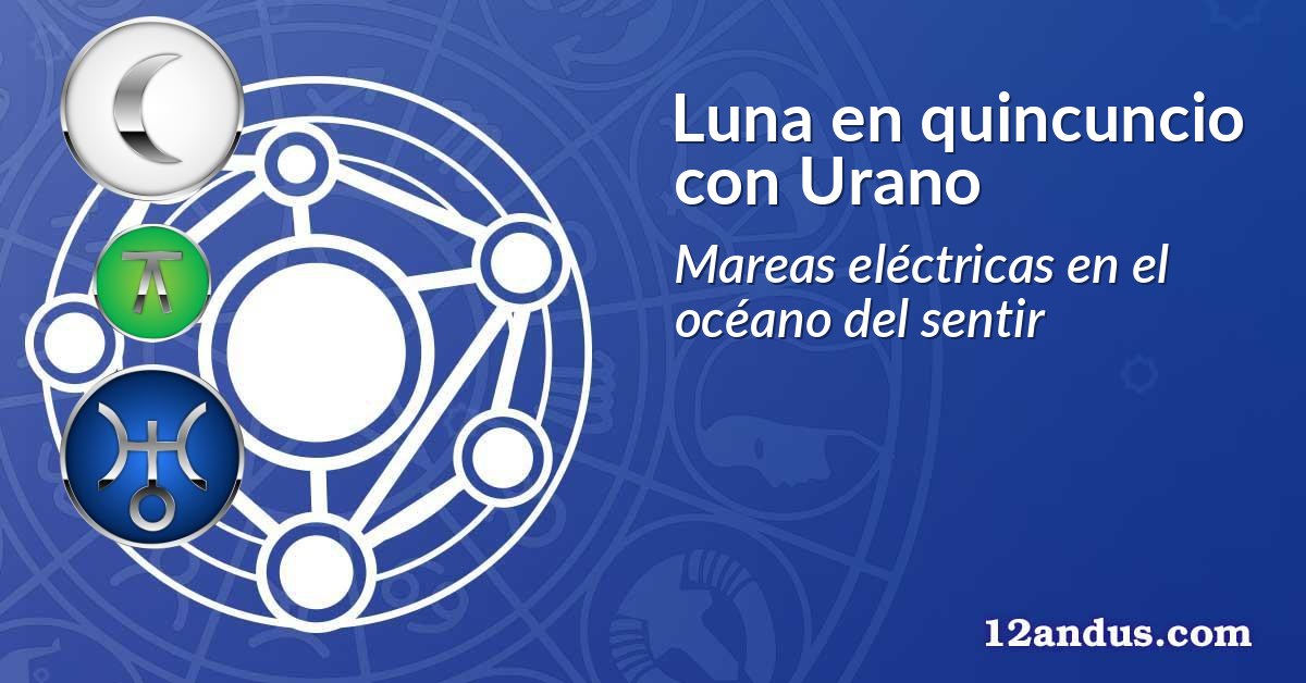 Luna en quincuncio con Urano