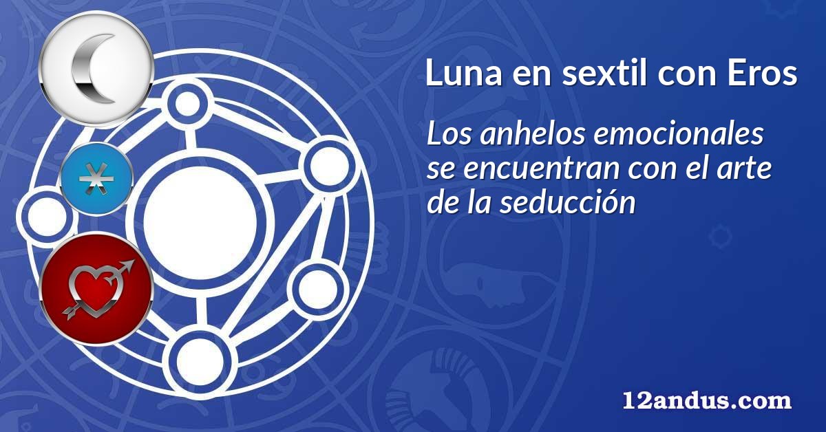 Luna en sextil con Eros