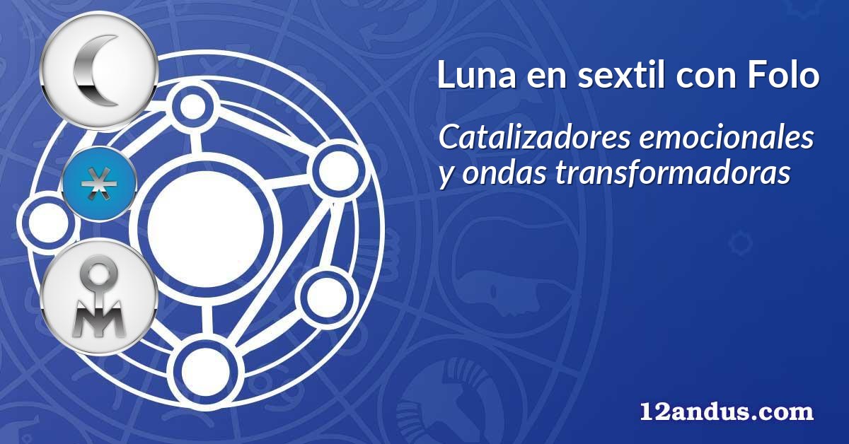 Luna en sextil con Folo