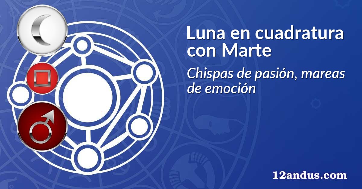 Luna en cuadratura con Marte