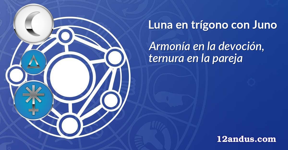 Luna en trígono con Juno
