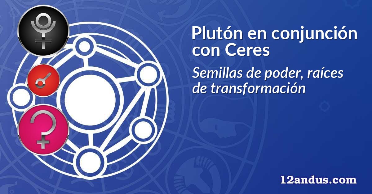 Plutón en conjunción con Ceres