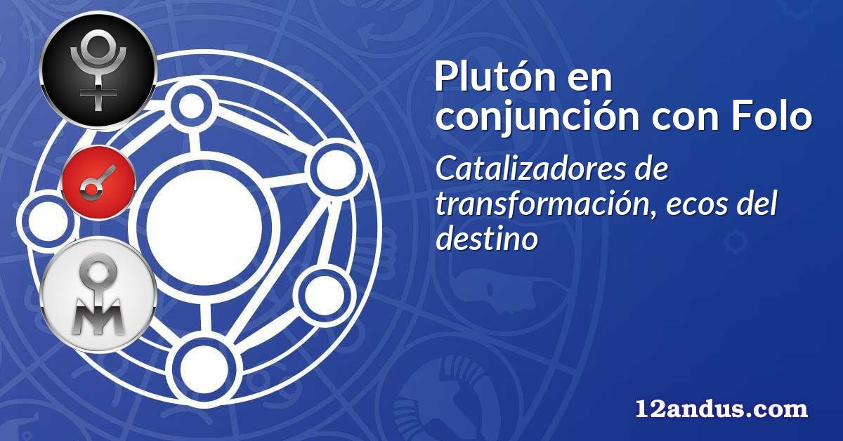 Plutón en conjunción con Folo