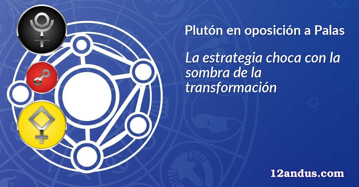 Plutón en oposición a Palas