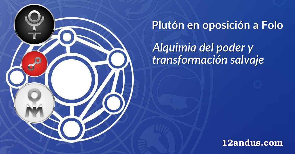 Plutón en oposición a Folo