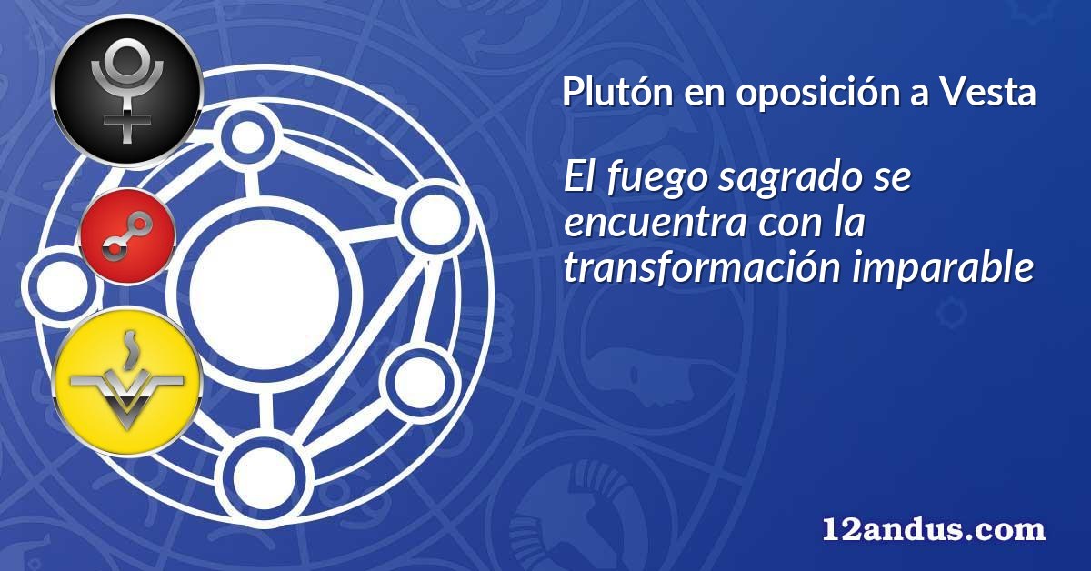 Plutón en oposición a Vesta