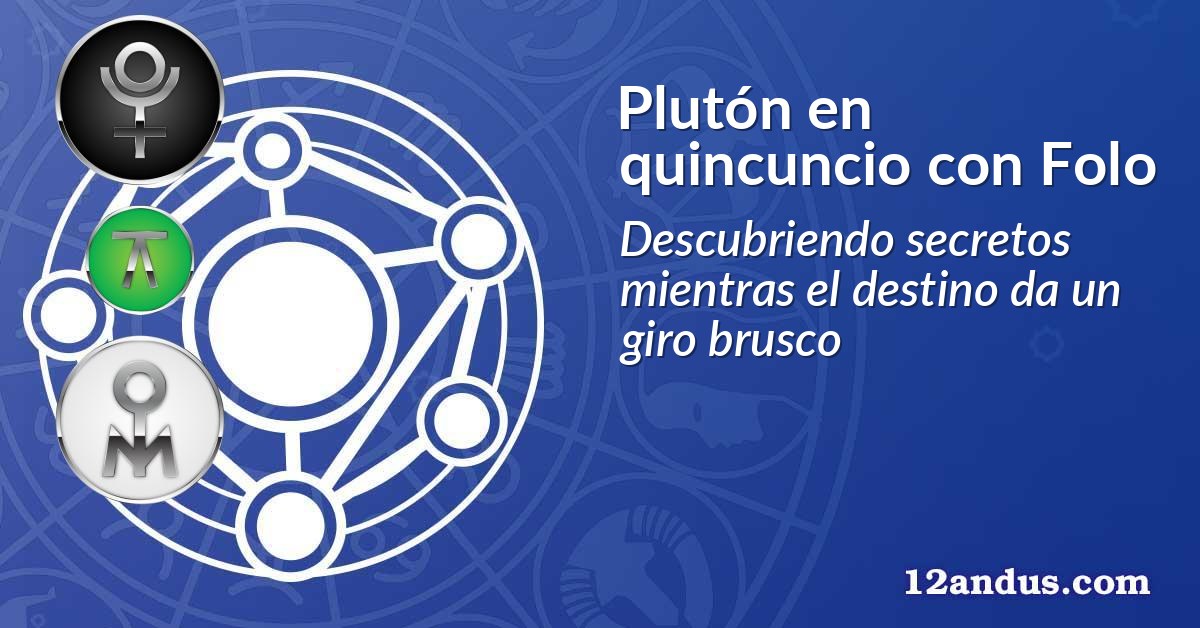 Plutón en quincuncio con Folo