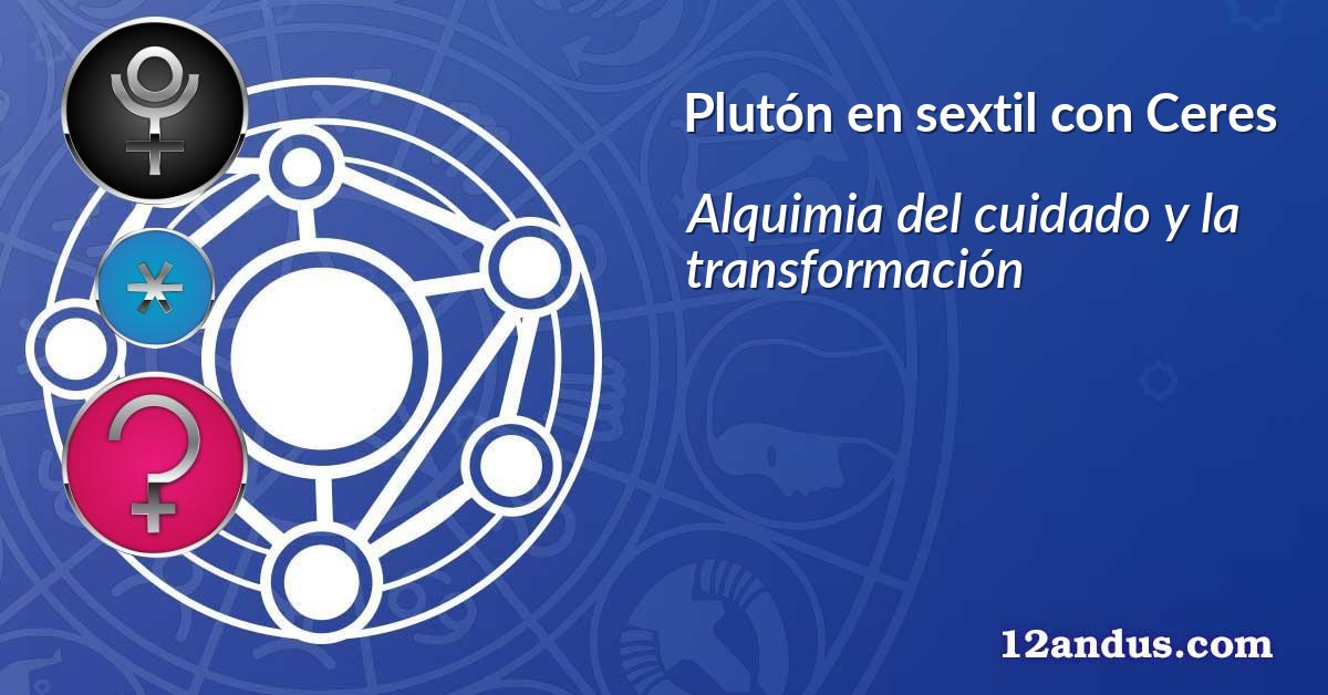 Plutón en sextil con Ceres