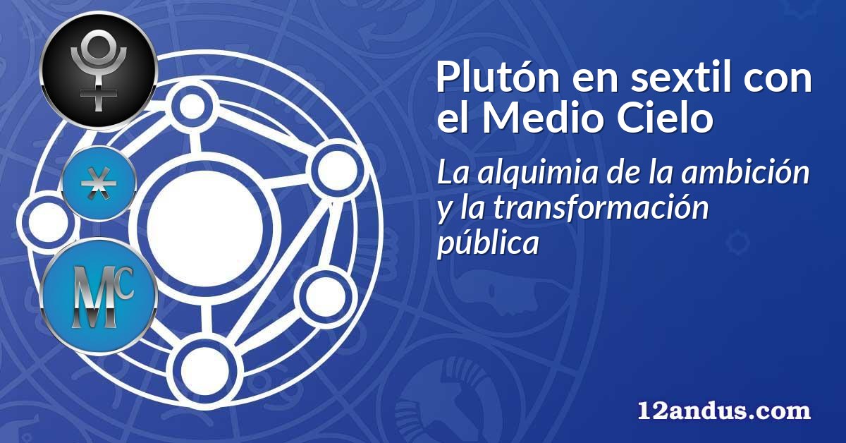 Plutón en sextil con el Medio Cielo