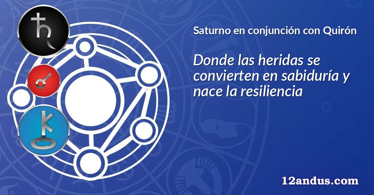 Saturno en conjunción con Quirón
