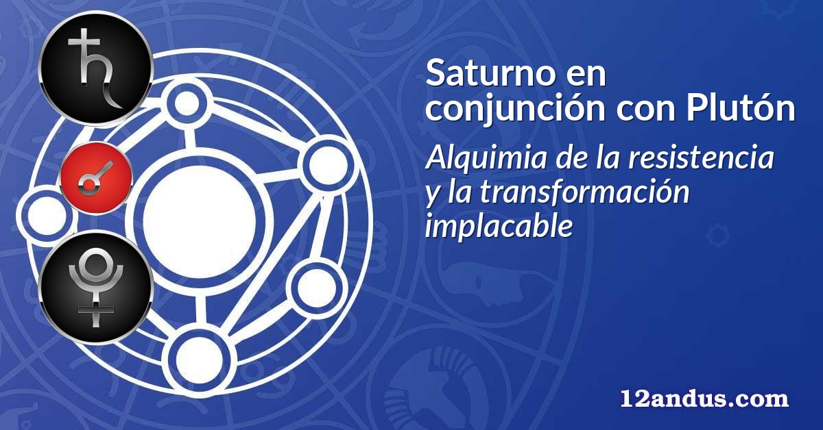 Saturno en conjunción con Plutón