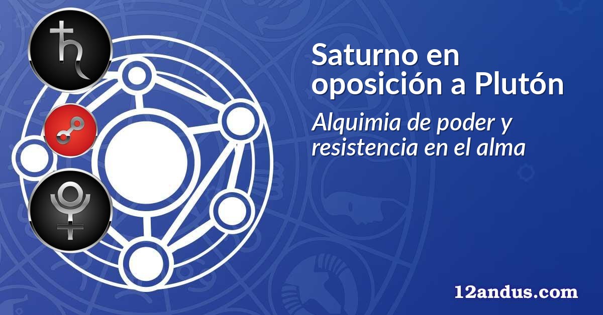 Saturno en oposición a Plutón