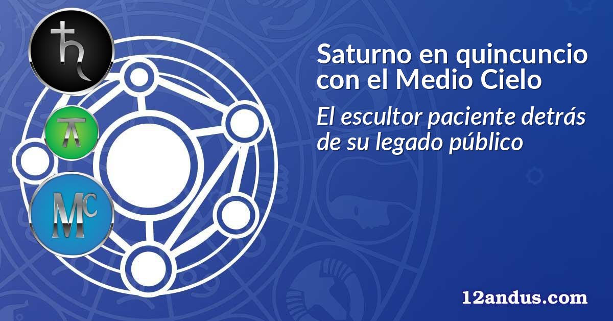 Saturno en quincuncio con el Medio Cielo