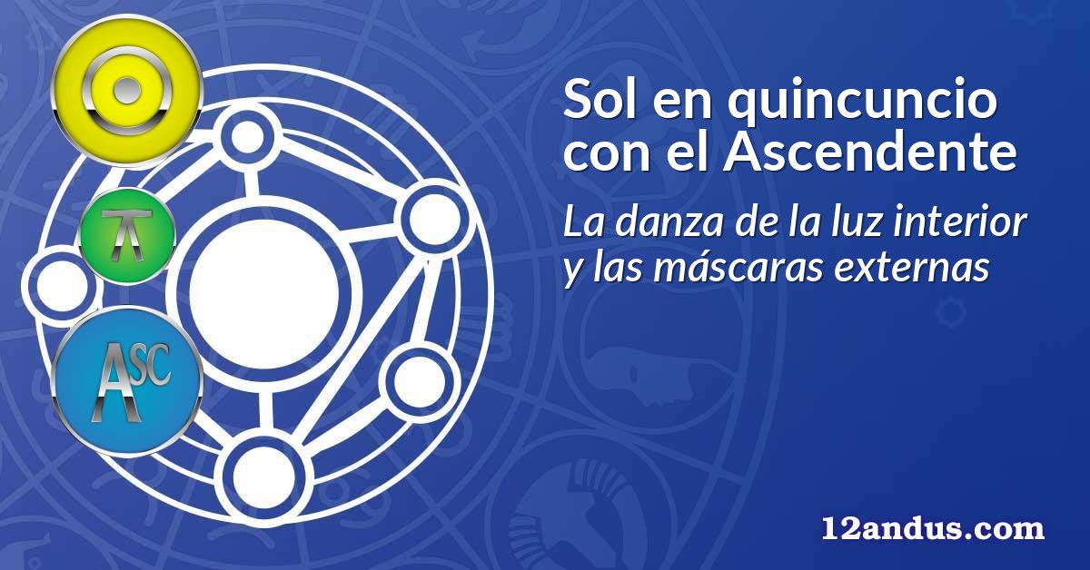 Sol en quincuncio con el Ascendente