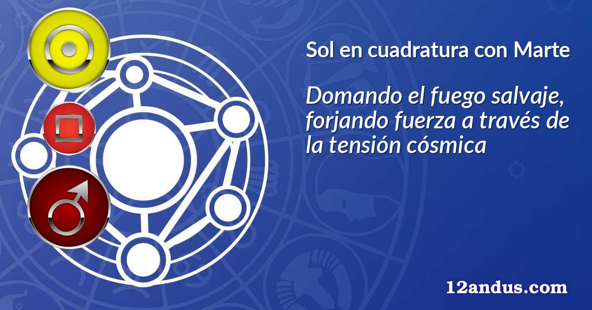 Sol en cuadratura con Marte