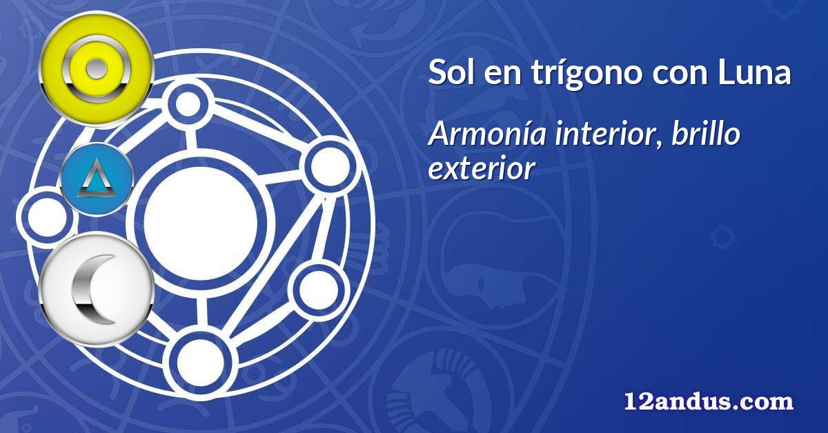 Sol en trígono con Luna