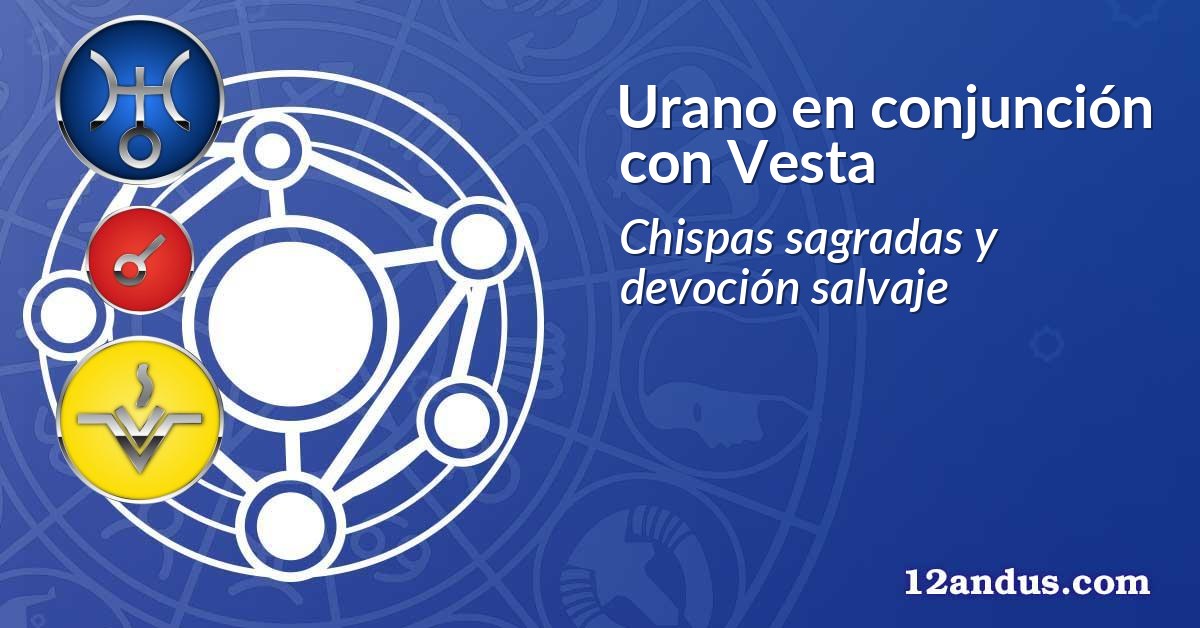 Urano en conjunción con Vesta