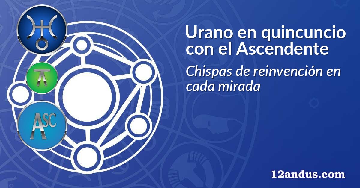 Urano en quincuncio con el Ascendente
