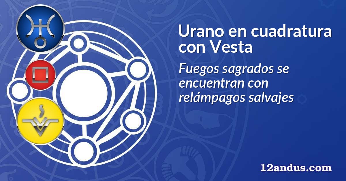 Urano en cuadratura con Vesta