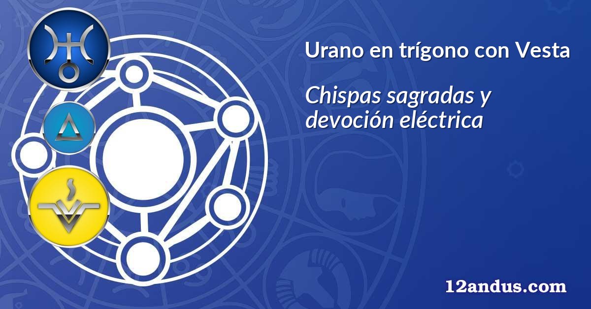 Urano en trígono con Vesta