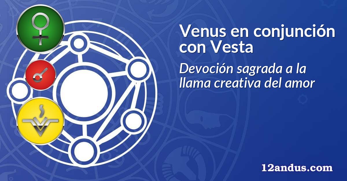Venus en conjunción con Vesta