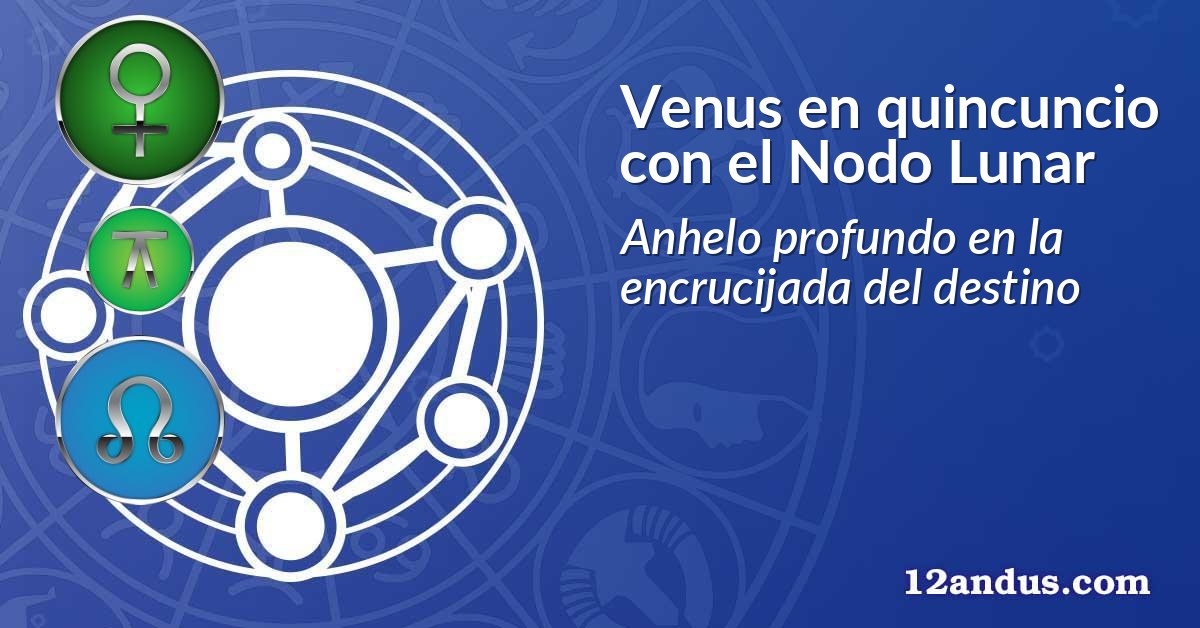 Venus en quincuncio con el Nodo Lunar