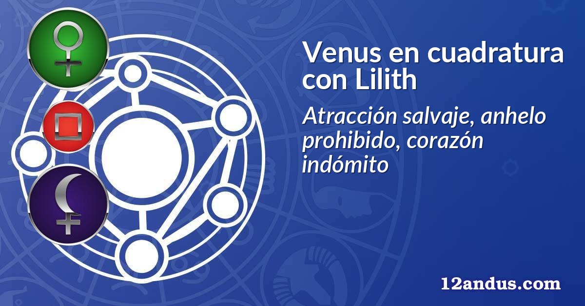 Venus en cuadratura con Lilith