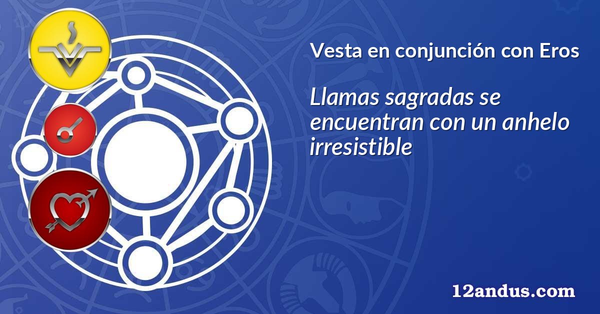 Vesta en conjunción con Eros