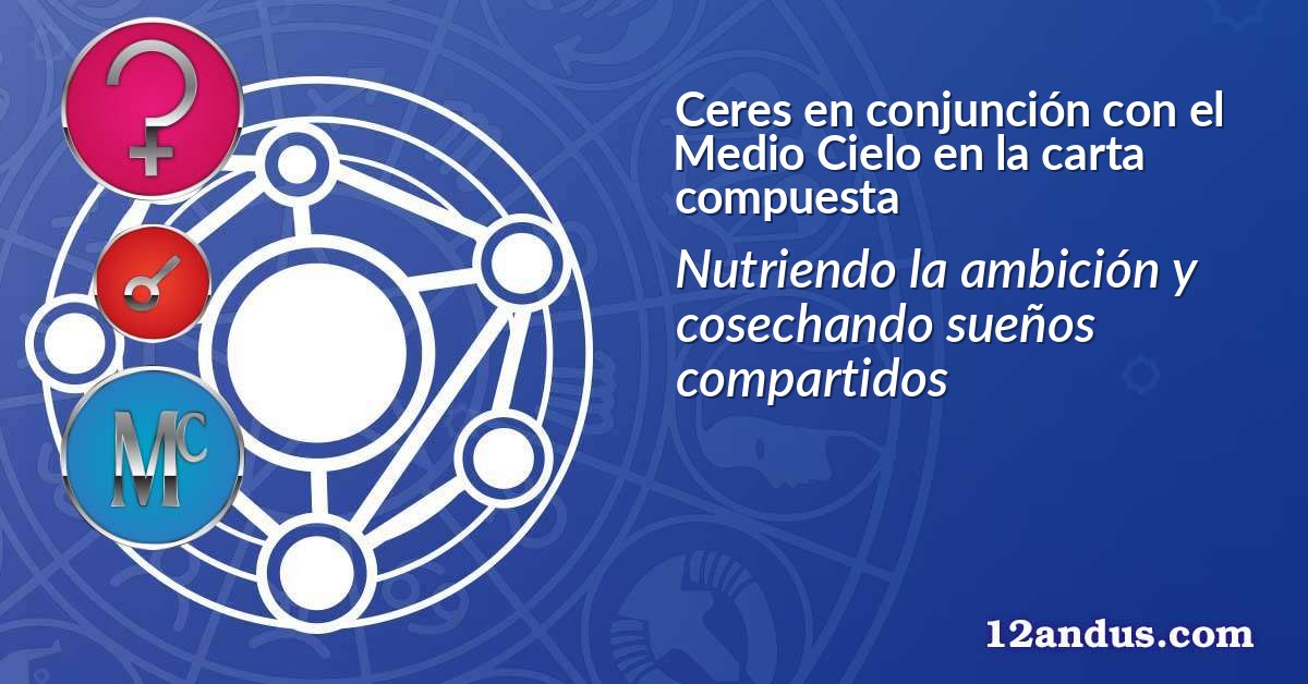 Ceres en conjunción con el Medio Cielo en la carta compuesta