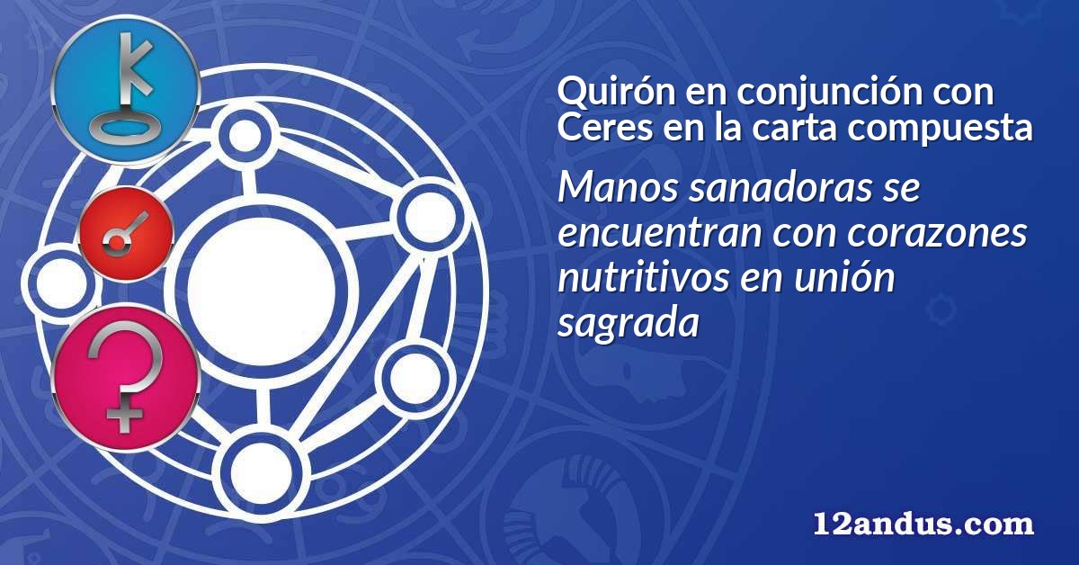Quirón en conjunción con Ceres en la carta compuesta