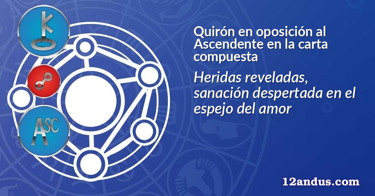 Quirón en oposición al Ascendente en la carta compuesta
