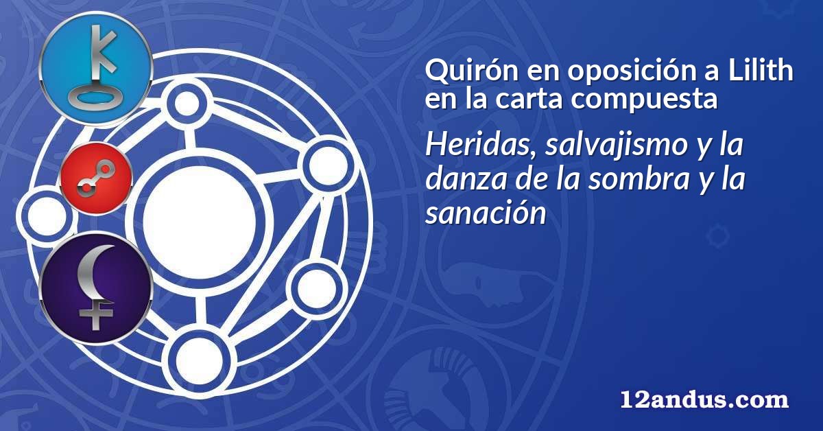 Quirón en oposición a Lilith en la carta compuesta