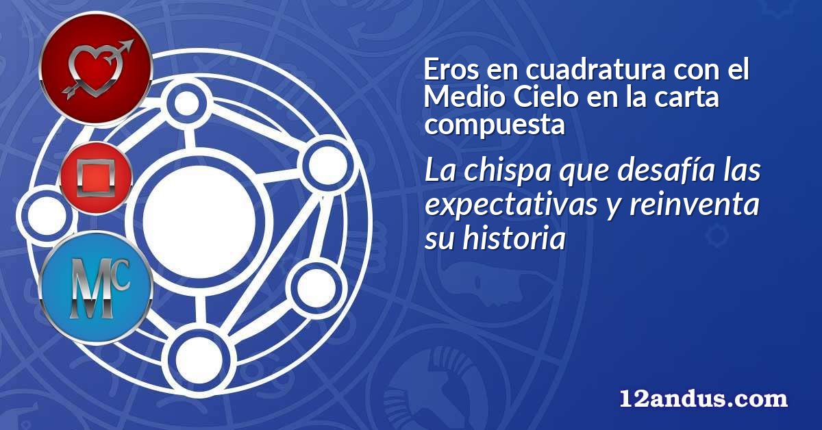 Eros en cuadratura con el Medio Cielo en la carta compuesta