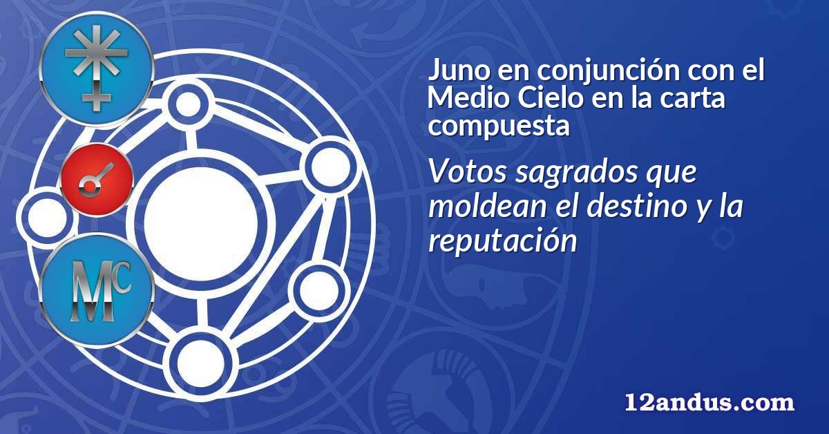 Juno en conjunción con el Medio Cielo en la carta compuesta