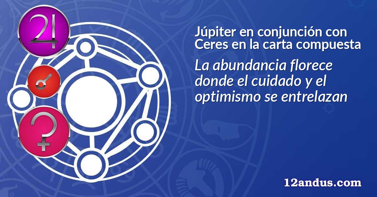 Júpiter en conjunción con Ceres en la carta compuesta