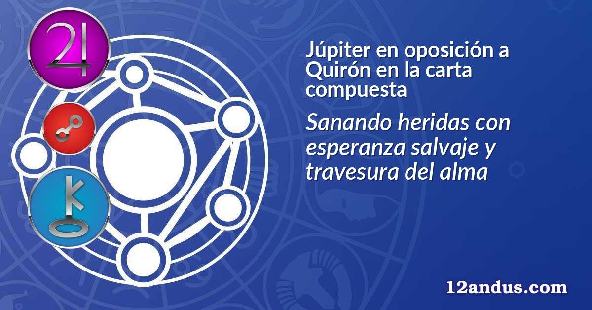 Júpiter en oposición a Quirón en la carta compuesta