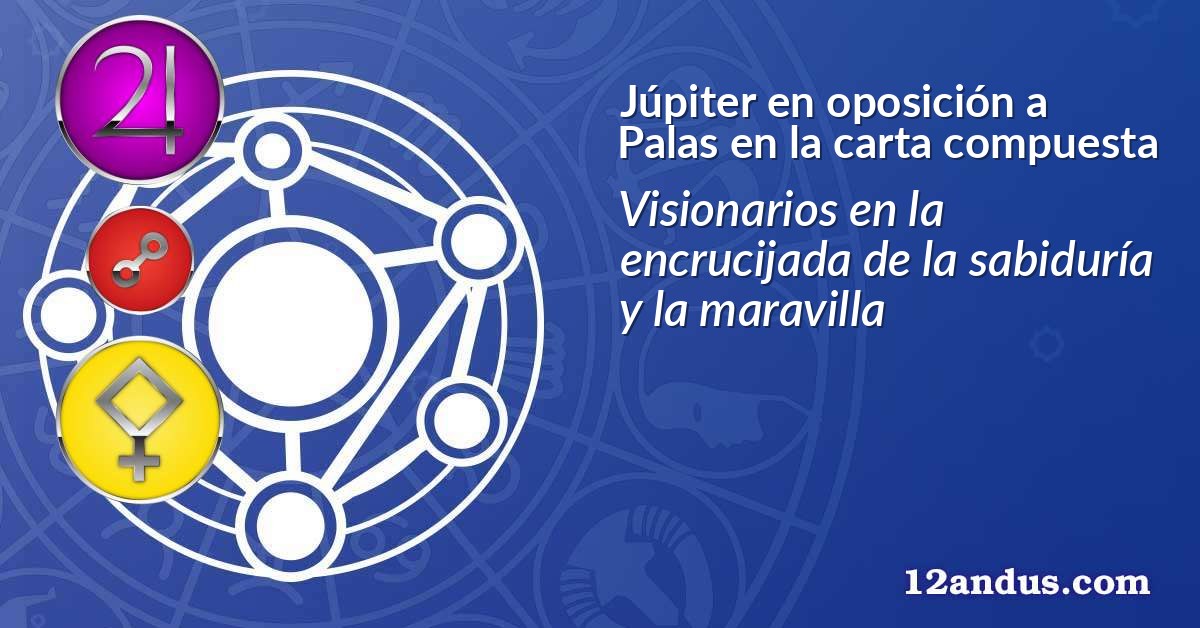 Júpiter en oposición a Palas en la carta compuesta