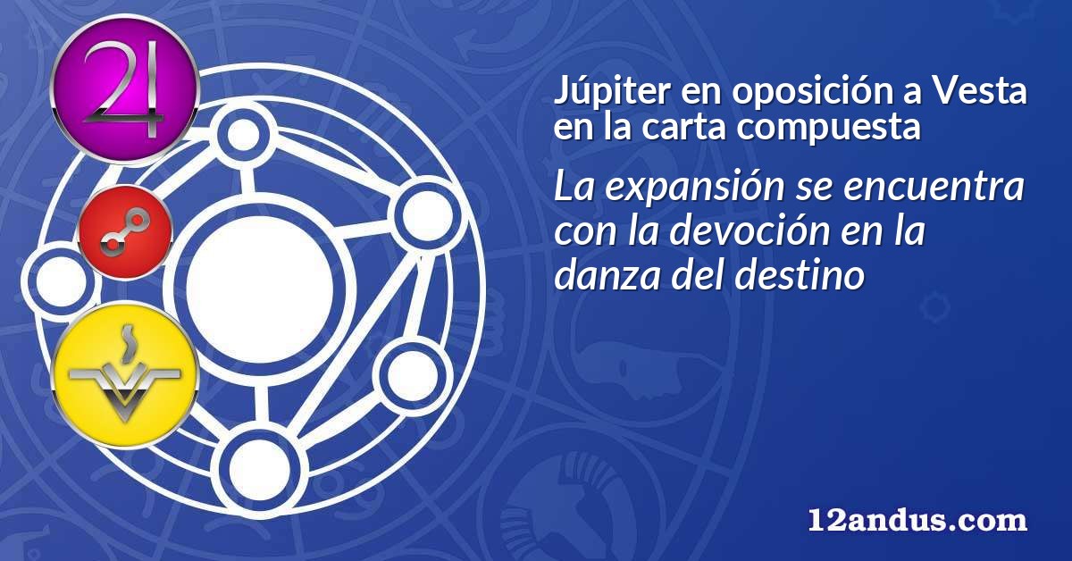 Júpiter en oposición a Vesta en la carta compuesta