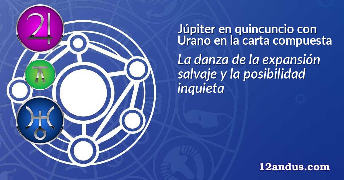 Júpiter en quincuncio con Urano en la carta compuesta