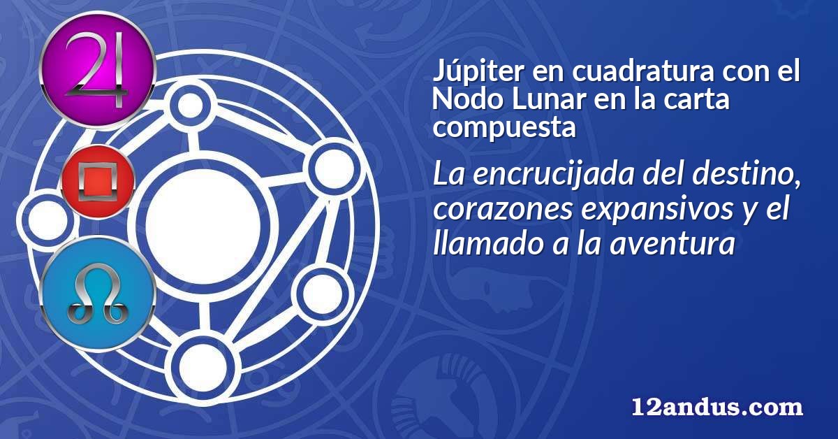 Júpiter en cuadratura con el Nodo Lunar en la carta compuesta