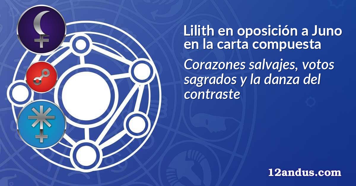 Lilith en oposición a Juno en la carta compuesta