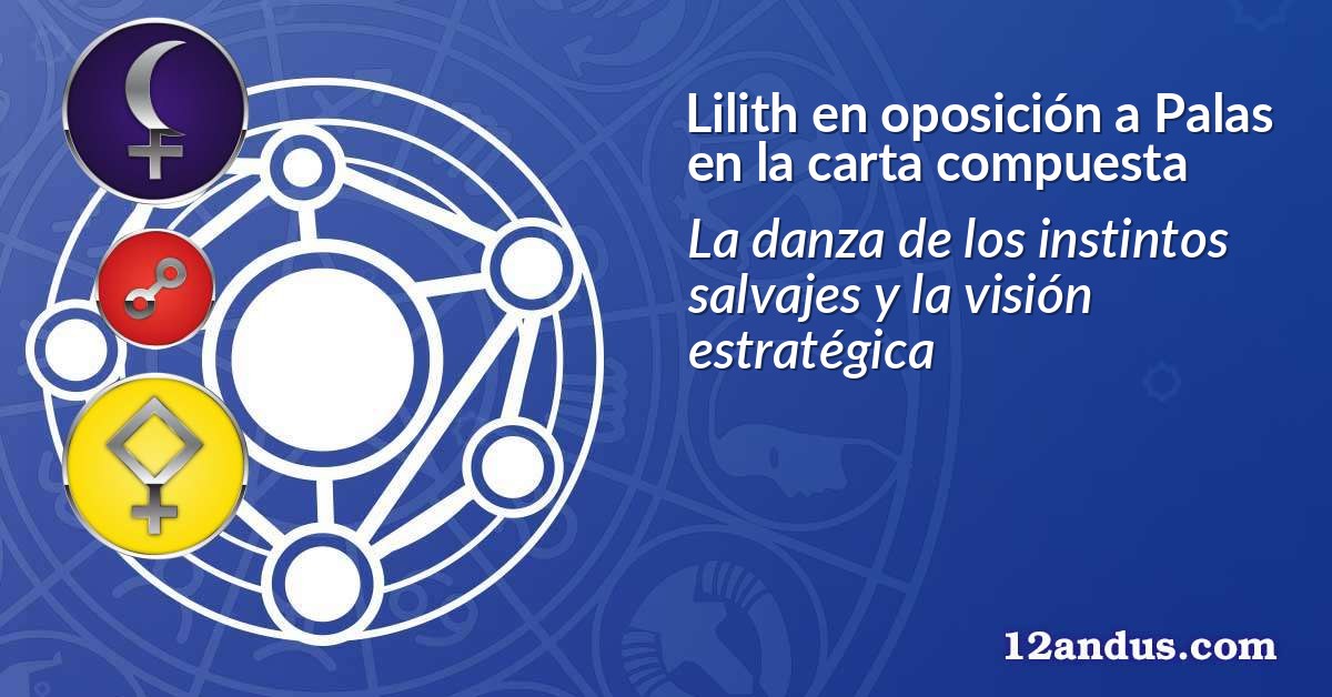 Lilith en oposición a Palas en la carta compuesta