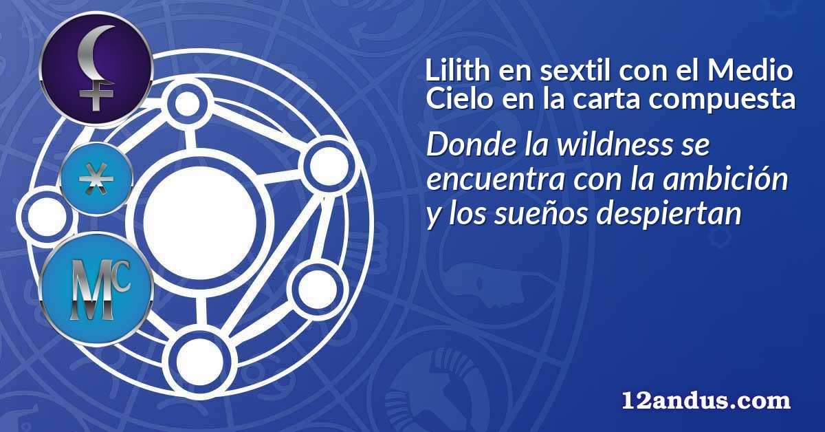 Lilith en sextil con el Medio Cielo en la carta compuesta